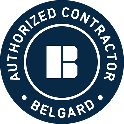 Authorized contractor Belgrad logo with stylized B emblem